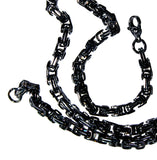Königskette 4,5 mm - schwarz - Edelstahl