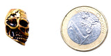 Bartperle Totenkopf 6 mm - Bronze