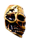 Bartperle Totenkopf 6 mm - Bronze