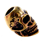 Bartperle Totenkopf 6 mm - Bronze