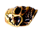 Bartperle Totenkopf 6 mm - Bronze