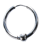 Klappcreole silber 20 x 2,5 mm - Edelstahl
