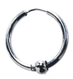 Klappcreole silber 20 x 2,5 mm - Edelstahl