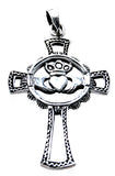 Anhänger 170 Claddagh-Kreuz - Silber