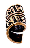 Bartperle Runen 8 mm - Bronze