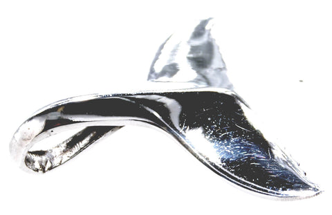 Walflosse 182 mit Schlangenkette - Silber