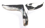 Walflosse 182 mit Schlangenkette - Silber