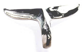 Walflosse 182 mit Schlangenkette - Silber