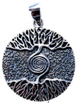 Lebensbaum 18 mit Korbkette - Silber