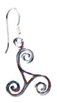 Ohrring 19 Triskele - Silber