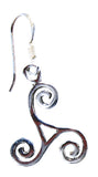 Ohrring 19 Triskele - Silber