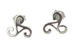 Ohrstecker 40 Triskele - Silber
