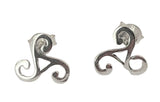 Ohrstecker 40 Triskele - Silber