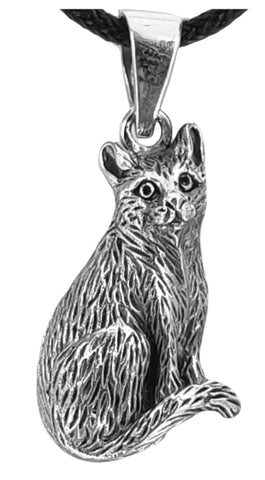 Anhänger 411 Katze - Silber