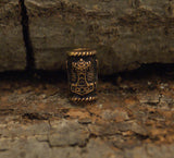 Bartperle Thorshammer 5 mm - Bronze