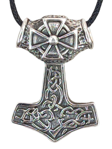 Thorshammer 151 mit Königskette - Silber