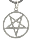 Pentagramm 53 mit Schlangenkette - Silber
