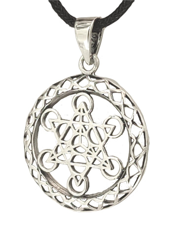 Anhänger 202 Metatrons Würfel - Silber
