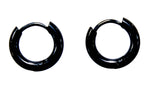 Klappcreole schwarz 8mm - Edelstahl