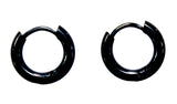 Klappcreole schwarz 8mm - Edelstahl