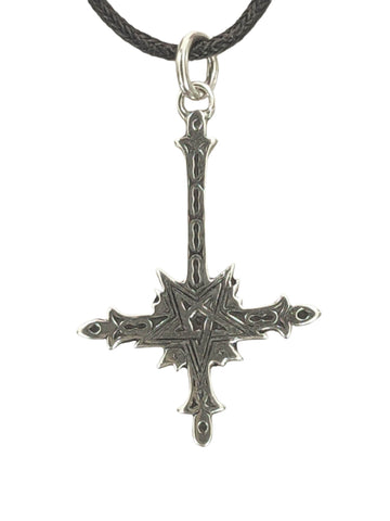 Kreuz 134 mit Schlangenkette - Silber