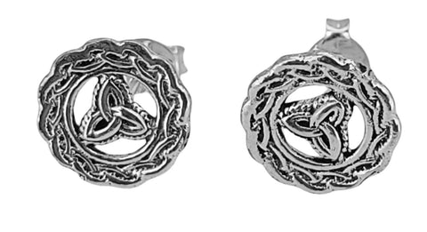 Ohrstecker 56 Keltenknoten - Silber