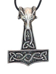 Kombi 69 Thorshammer mit Königskette - Silber