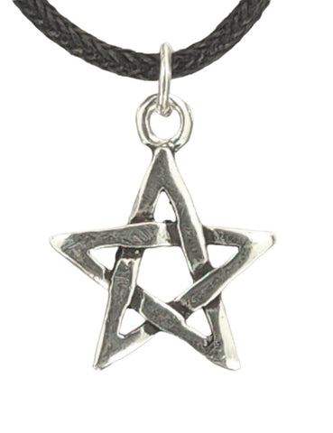 Pentagramm 118 mit Schlangenkette - Silber