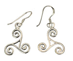 Ohrring 19 Triskele - Silber