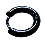 Klappcreole schwarz 8mm - Edelstahl