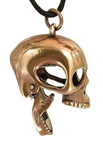 Anhänger 15 Totenkopf - Bronze