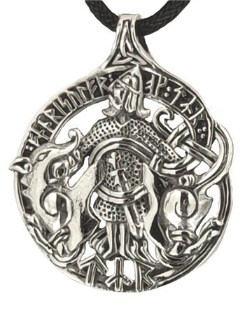 Tyr mit Fenrir 398 mit Schlangenkette - Silber