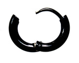 Klappcreole schwarz 8mm - Edelstahl