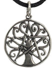 Lebensbaum 166 mit Schlangenkette - Silber