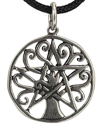 Lebensbaum 166 mit Schlangenkette - Silber