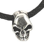 Totenkopf 33 mit Schlangenkette - Silber