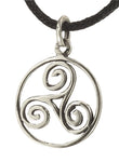 Triskele 23 mit Schlangenkette - Silber