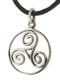 Triskele 23 mit Schlangenkette - Silber