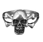 Ring Totenkopf, Gr. 50-68 (tk14) - Silber