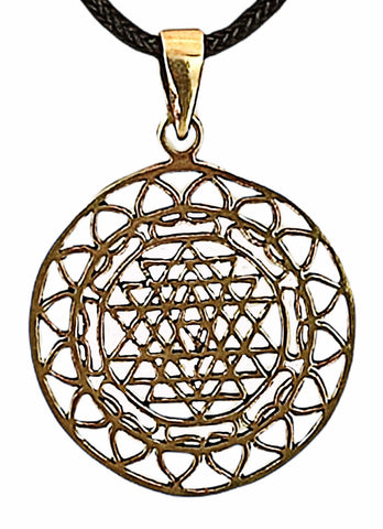 Anhänger 164 Sri Yantra - Bronze