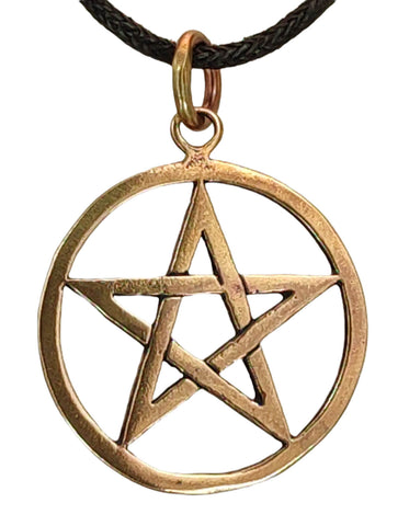 Anhänger 32 Pentagramm - Bronze