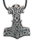 Thorshammer 293 mit Schlangenkette - Silber