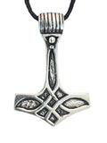 Thorshammer 73 mit Korbkette - Silber