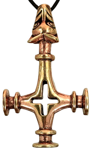 Anhänger 73 Wolfskreuz - Bronze