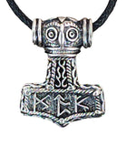Thorshammer 221 mit Korbkette - Silber