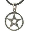 Pentagramm 47 mit Schlangenkette - Silber