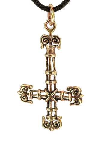 Anhänger 25 Kreuz - Bronze