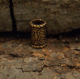 Bartperle Keltenknoten 6 mm - Bronze
