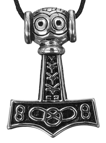 Thorshammer 65 mit Königskette - Edelstahl