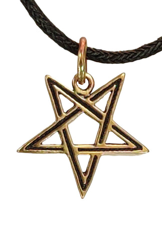 Anhänger 27 Pentagramm - Bronze